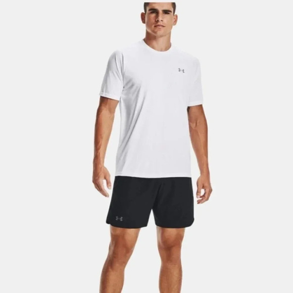 Under Armour Men's Velocity 2.0 Tee (WHITE | SMALL) New - Picture 1 of 3